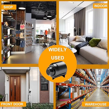 🔥Caméra Mini Wi-Fi 1080P avec Vision Nocturne 26 pieds et Angle Large 160°