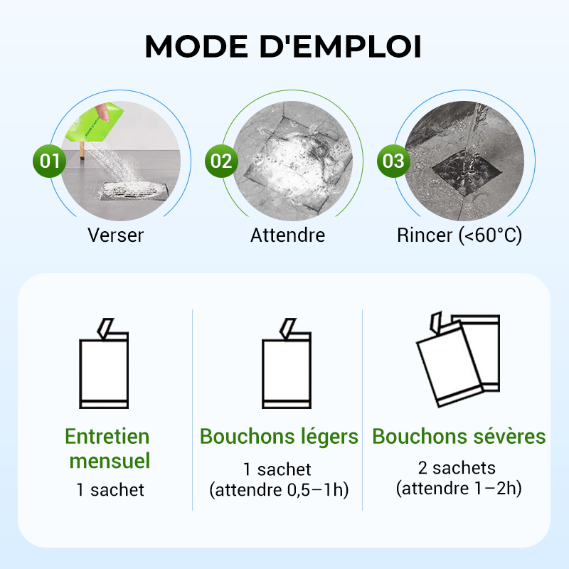🔥Achetez-en 1 et obtenez-en 1 gratuitement🔥Poudre puissante pour le curage des tuyaux