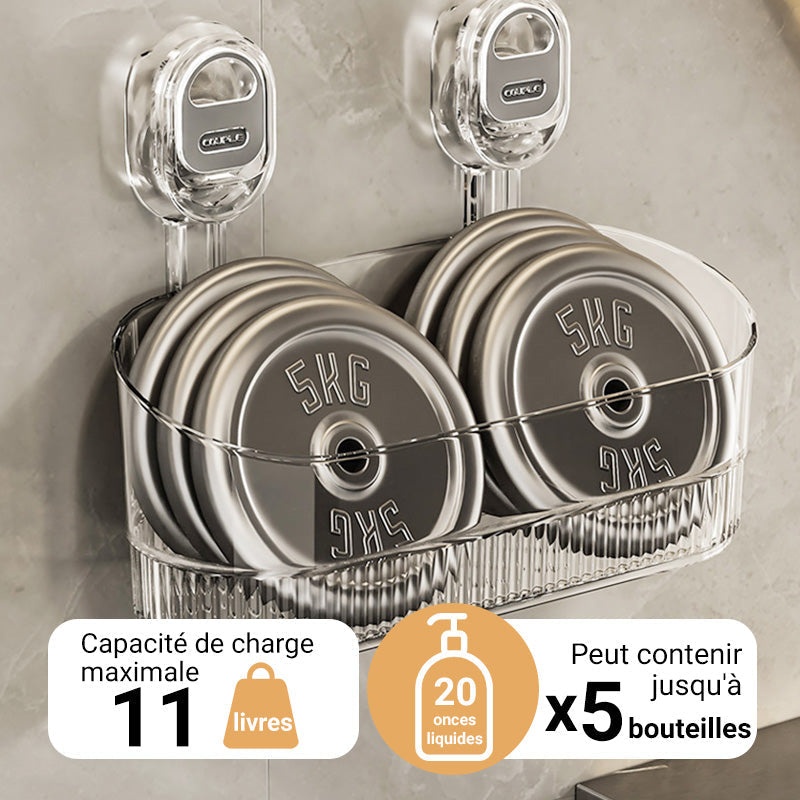 🔥Nouvelle mise à niveau 🍃Vente chaude 55% de réduction🔥Support de rangement à ventouse avec trou de drainage【Vente directe d'usine】