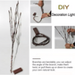 🌟Lumières LED en forme de branche de saule à piles