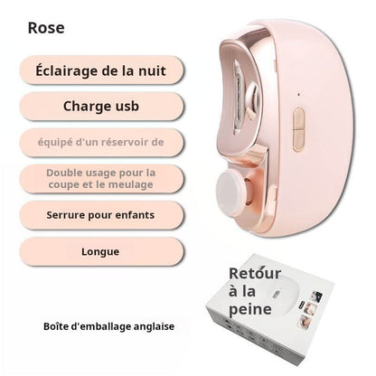 💞Durée limitée🔥2 en 1 Coupe-ongles Électrique Automatique avec Polissage