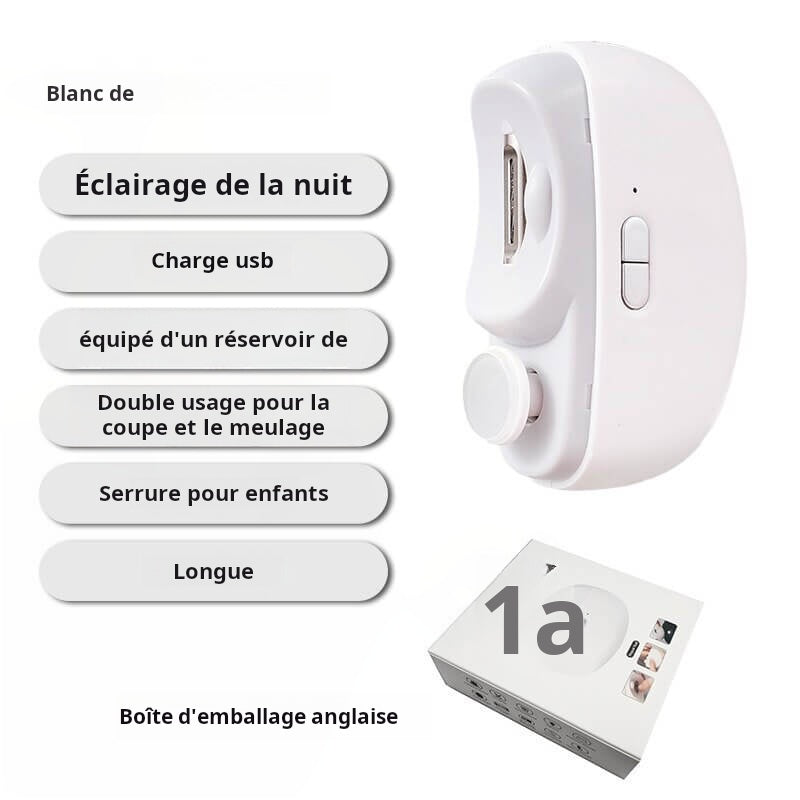 💞Durée limitée🔥2 en 1 Coupe-ongles Électrique Automatique avec Polissage