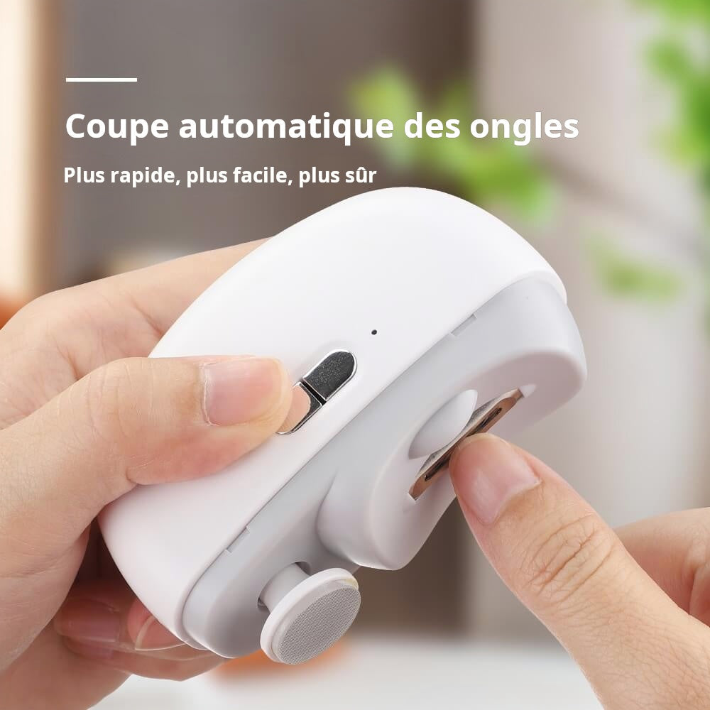 💞Durée limitée🔥2 en 1 Coupe-ongles Électrique Automatique avec Polissage