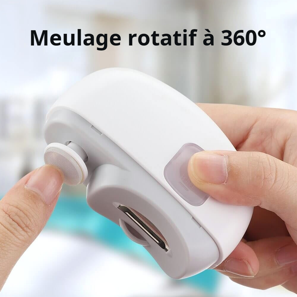 💞Durée limitée🔥2 en 1 Coupe-ongles Électrique Automatique avec Polissage