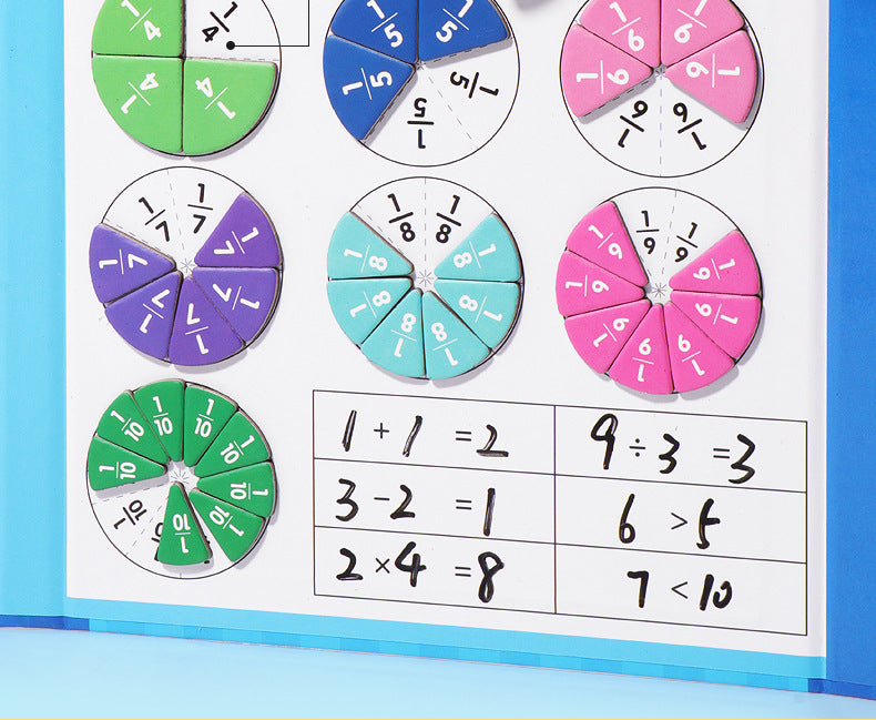 🏆VENTE DU DERNIER JOUR 50 % DE RÉDUCTION💖Puzzle de livre de fractions magnétiques pour enfants