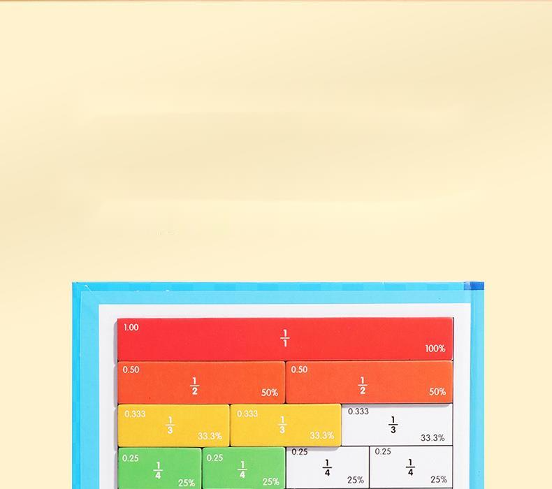 🏆VENTE DU DERNIER JOUR 50 % DE RÉDUCTION💖Puzzle de livre de fractions magnétiques pour enfants