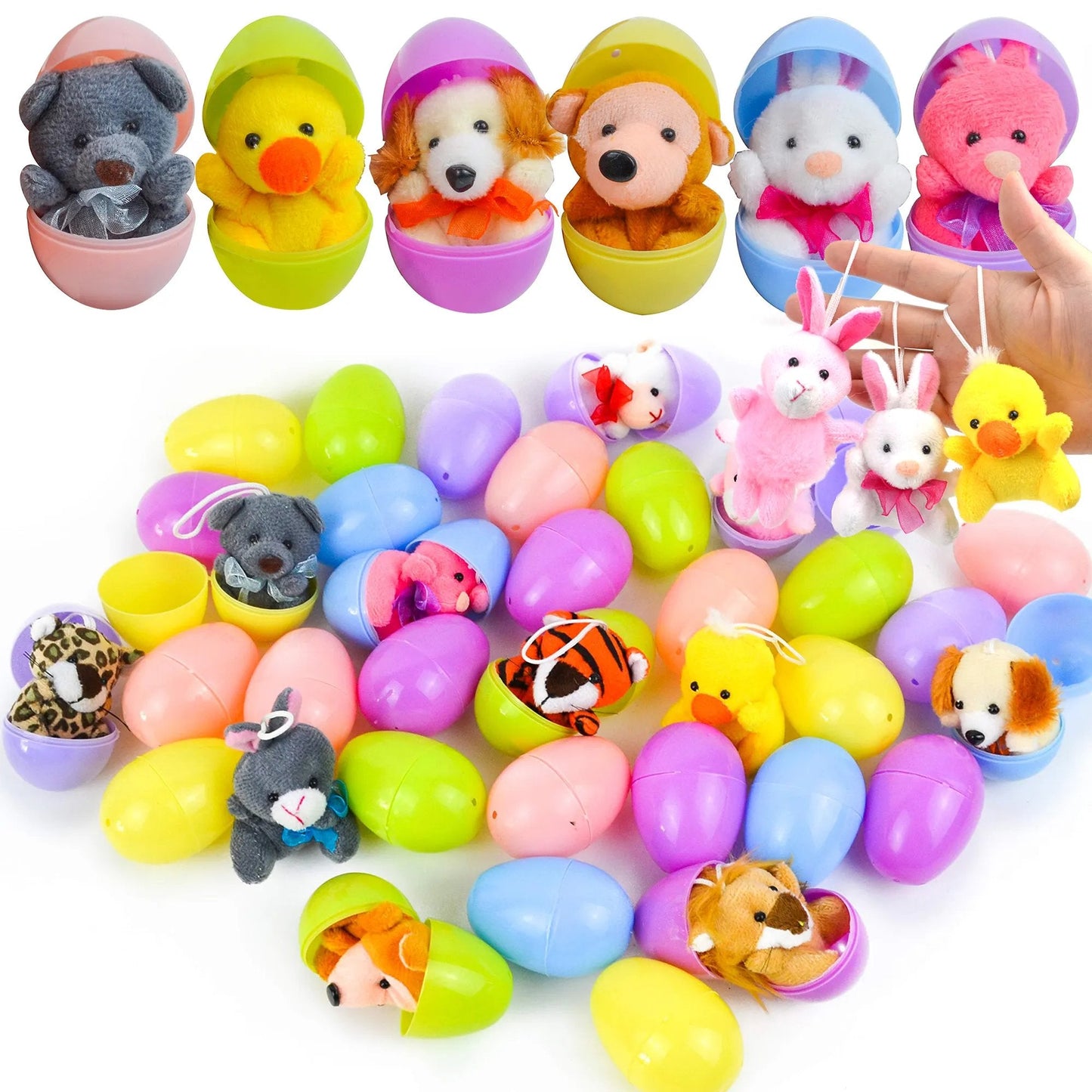 🥚 Une Surprise dans Chaque Œuf ! | Collection de Mini Peluches Uniques | Couleurs Vives, Sans Bonbons 🐰【PROMO ÉCLAIR】