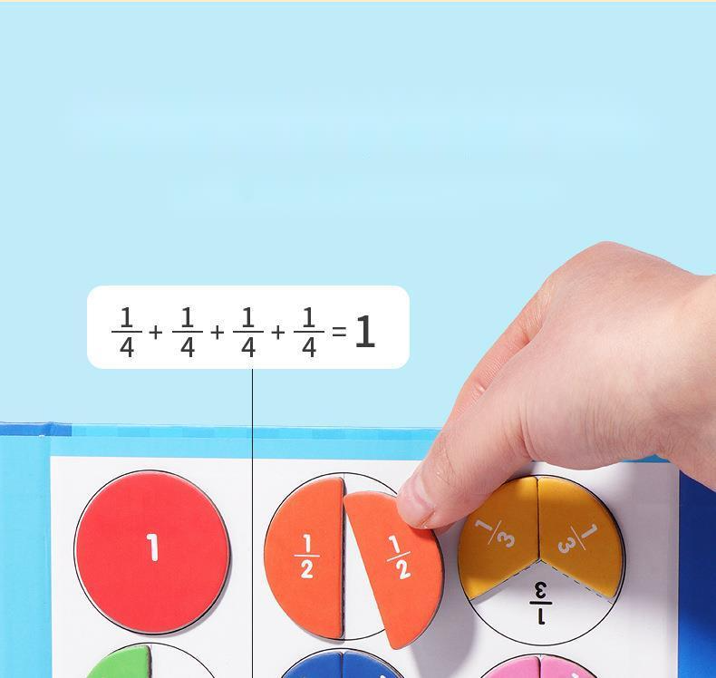 🏆VENTE DU DERNIER JOUR 50 % DE RÉDUCTION💖Puzzle de livre de fractions magnétiques pour enfants