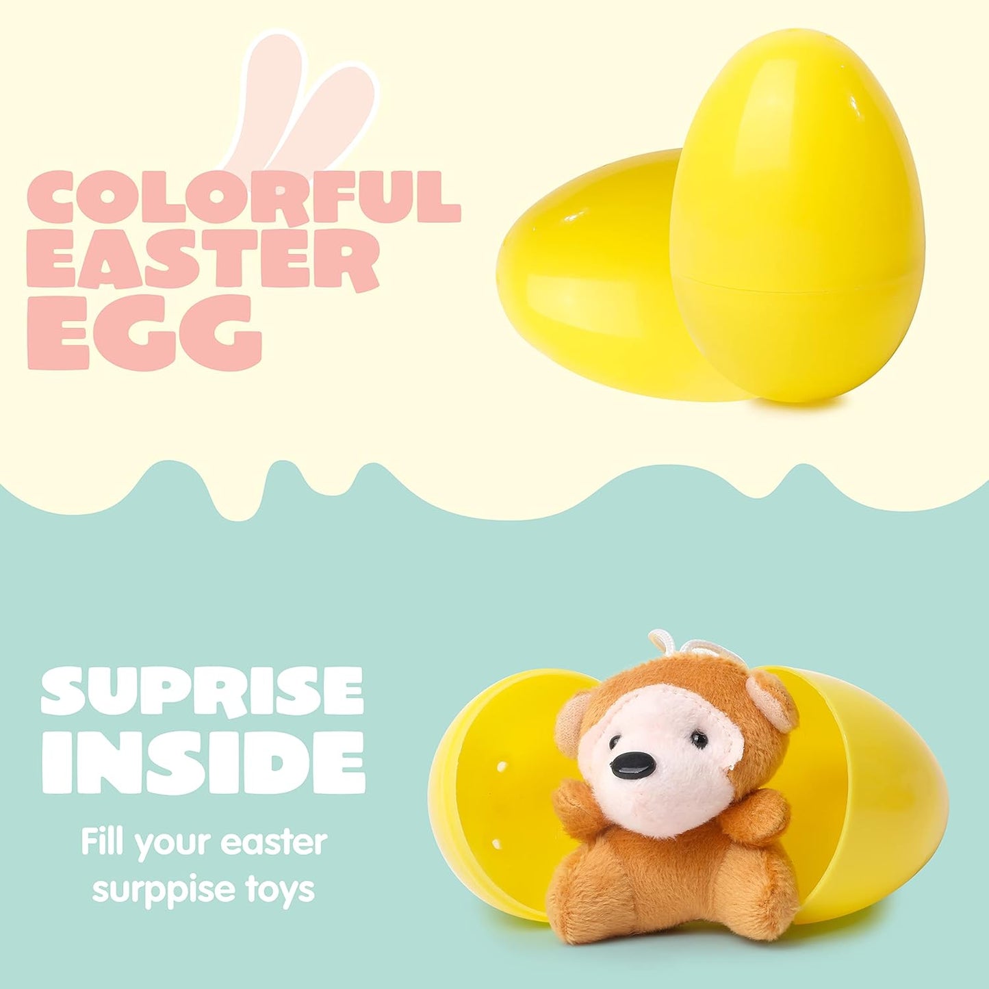 🥚 Une Surprise dans Chaque Œuf ! | Collection de Mini Peluches Uniques | Couleurs Vives, Sans Bonbons 🐰【PROMO ÉCLAIR】