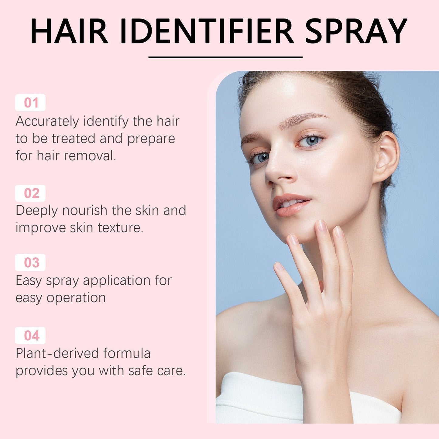 Spray d'identification des cheveux + Kit dermaplaner