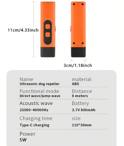 🔇🔇Dispositif anti-aboiements à ultrasons pour chiens – Répulsif efficace et sans cruauté