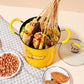 🔥 Livraison gratuite 🔥  Mini friteuse multifonctionnelle à usage domestique avec couvercle