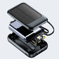 Batterie Externe Solaire Mini Autonome avec Câble Intégré