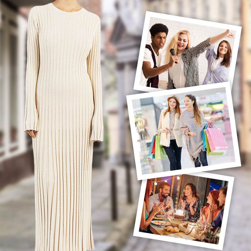 👗Robes tricotées élégantes pour femmes