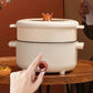 Casserole Multifonctionnelle Électrique Antiadhésive avec Cuiseur à Vapeur