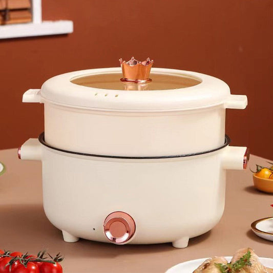 Casserole Multifonctionnelle Électrique Antiadhésive avec Cuiseur à Vapeur