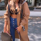 💖New Arrival Hot Sale 🔥Veste longue décontractée à capuche de couleur unie pour femme💥Remise à durée limitée de 59 %⏳