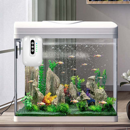 Pompe à oxygène portable et rechargeable pour aquarium d'extérieur