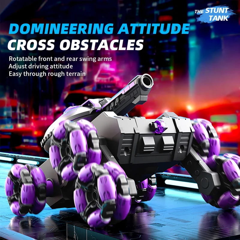 🤖 50% DE RÉDUCTION! ✨ CHAR 6X6 TÉLÉCOMMANDÉ - Transformation Rapide & Mode Combat, Moteur Puissant avec LED, Pour Enfants 8-12 Ans - Livraison Gratuite 🎁⚡