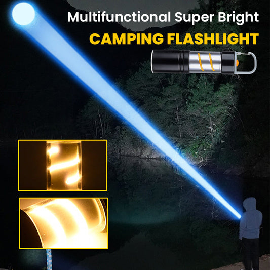 🔥VENTE CHAUDE 2025🔥Lampe de poche de camping rechargeable USB multifonctionnelle super lumineuse