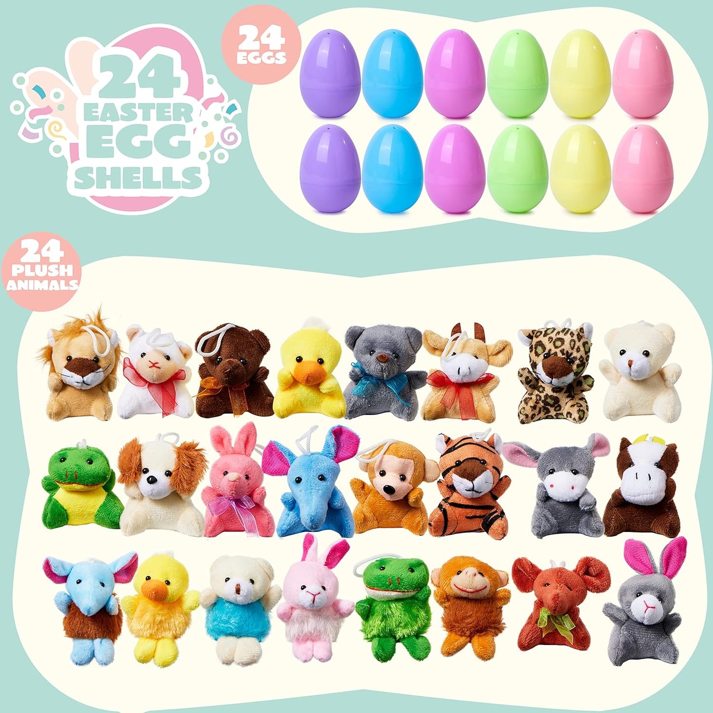 🥚 Une Surprise dans Chaque Œuf ! | Collection de Mini Peluches Uniques | Couleurs Vives, Sans Bonbons 🐰【PROMO ÉCLAIR】