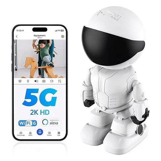 🔥Super valeur 50% de réduction🔥Caméra en Forme de Robot Intérieur Sans Fil avec Détection de Mouvement【Livraison gratuite】
