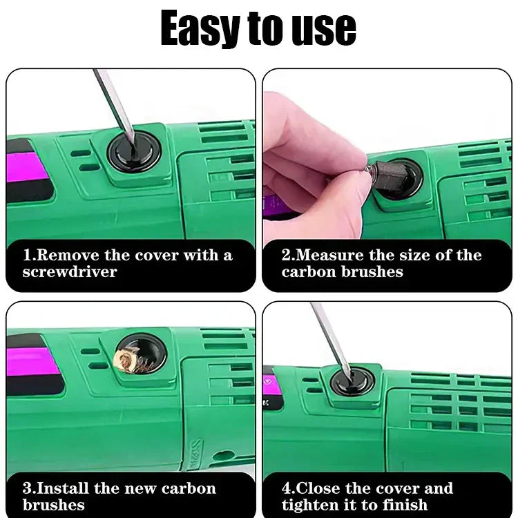 🔥Offre spéciale 2025🔥Ensemble de brosses en carbone pour outils électriques