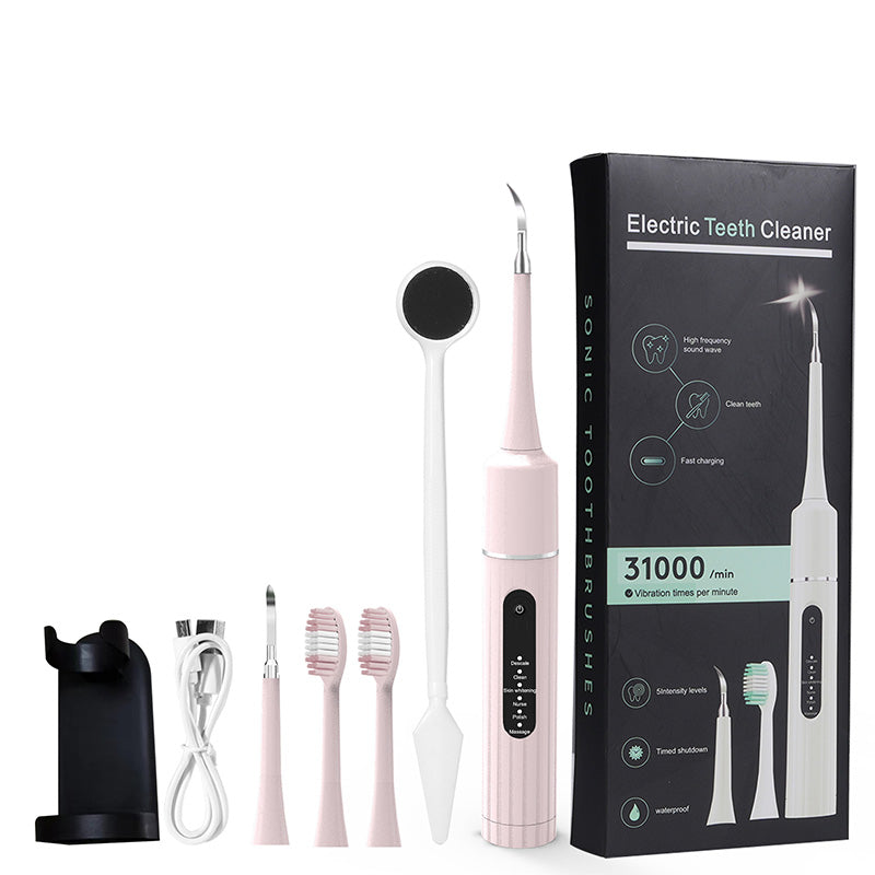 🦷 50% OFF MAINTENANT ! 💦 Nettoyeur Dentaire Ultrasonique 5 en 1 - 3 Vitesses Réglables pour un Nettoyage Profond et Doux ✨📦