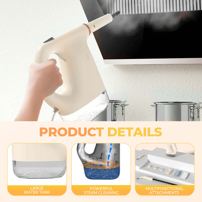 💨 Nettoyeur Vapeur Multifonction Portable – 70 % de Réduction ! 🏠✨ ⚡ Avec Accessoires – Nettoyez Facilement Toute la Maison !