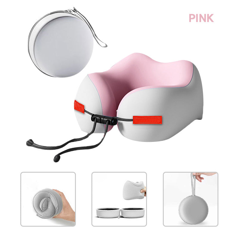 🎉Vente chaude de nouveaux produits 2025 - 50% de réduction ✨Oreiller de voyage en mousse à mémoire de forme en U 💤