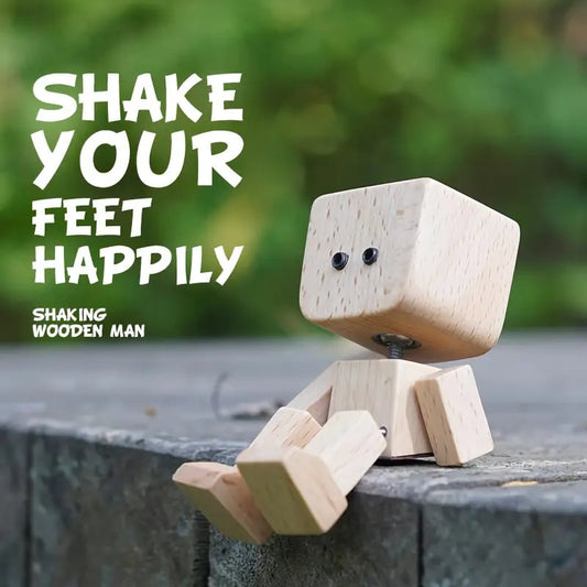 🔥Dernier jour de vente - 50% de réduction🔥Charmante petite figurine en bois qui se balance