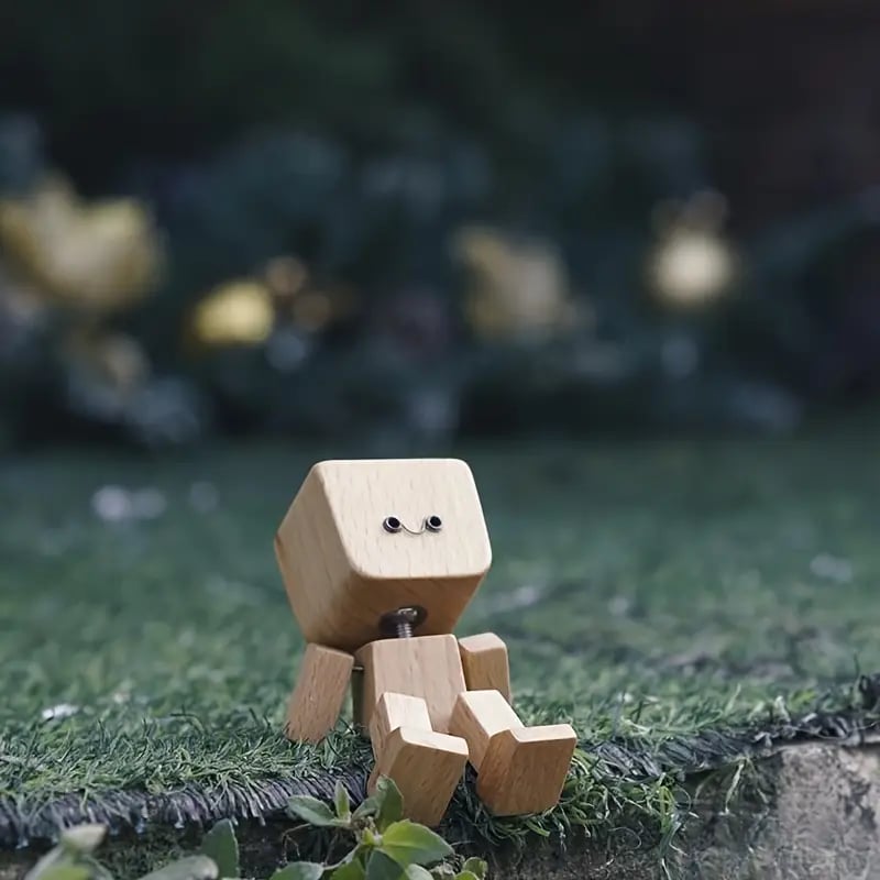 🔥Dernier jour de vente - 50% de réduction🔥Charmante petite figurine en bois qui se balance