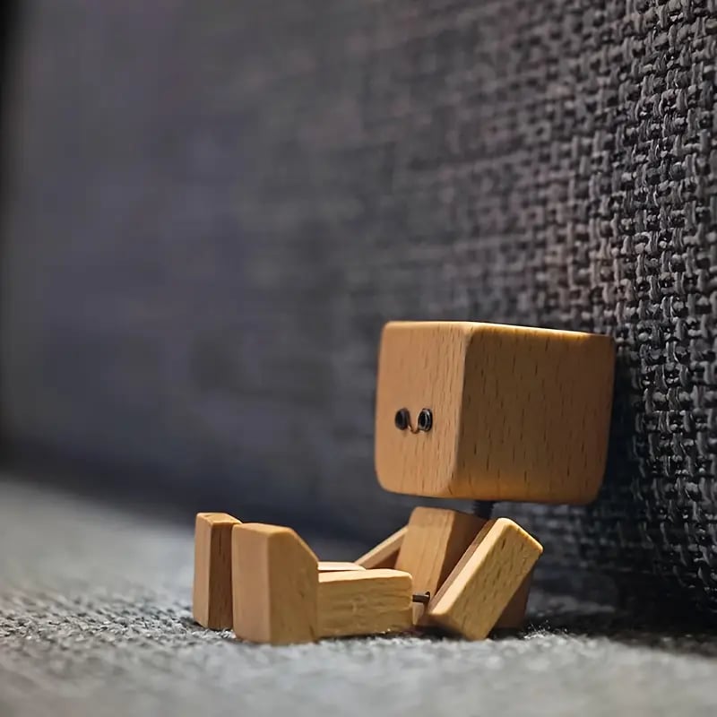🔥Dernier jour de vente - 50% de réduction🔥Charmante petite figurine en bois qui se balance
