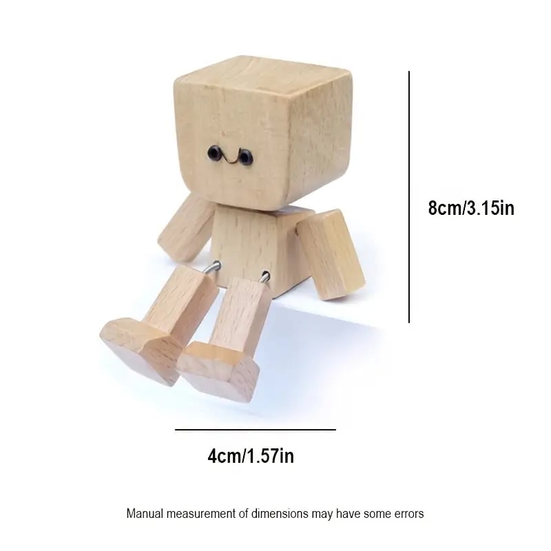 🔥Dernier jour de vente - 50% de réduction🔥Charmante petite figurine en bois qui se balance