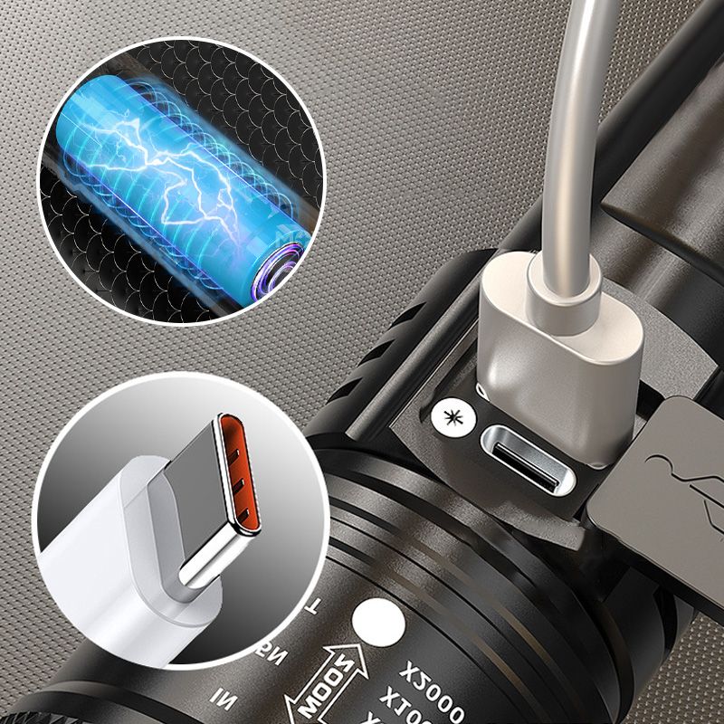 📢📢56 % de réduction – Lampe de Poche Zoomable à 7500 Lumens 🔦🏔️ Étanche IPX7, Rechargeable USB-C & Fonction Power Bank !