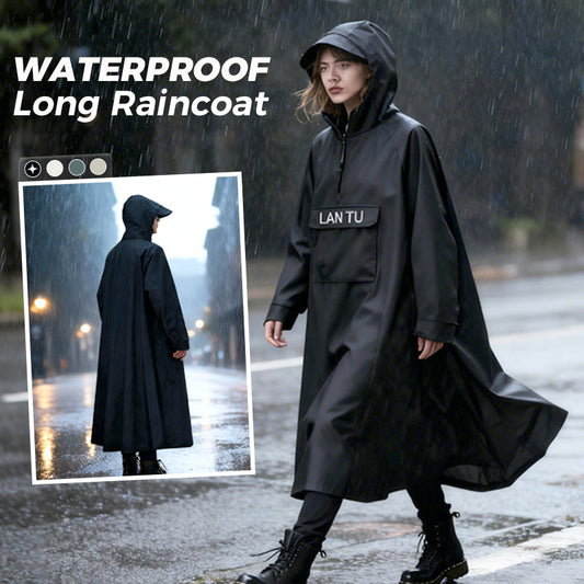 🔥Imperméable long imperméable à capuche pour scooters🌧️