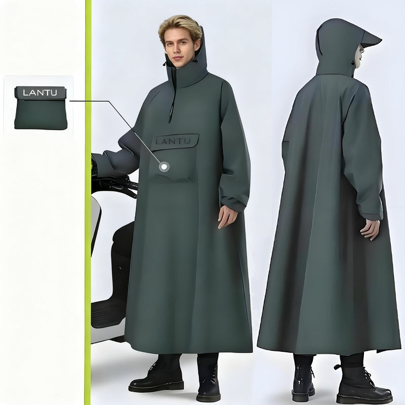🔥Imperméable long imperméable à capuche pour scooters🌧️