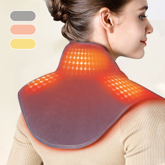 💆‍♀️ 60% DE RÉDUCTION ! ✨ Coussin Chauffant pour Cou et Épaules - Massage Vibrant et Chaleur Apaisante, Léger et Portable pour Maison/Bureau 🏠📦