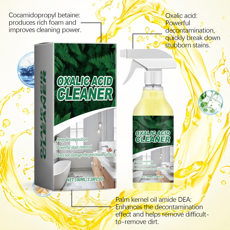 📢⏰ Achetez-en 1, obtenez-en 1 gratuit ! Nettoyant puissant à l'acide oxalique – Élimine les taches tenaces sans endommager les surfaces