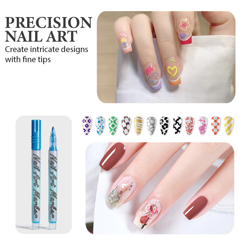 👉 Créez des Ongles de Pro à la Maison – 12 Stylos Ultra-Précis pour Nail Art Parfait