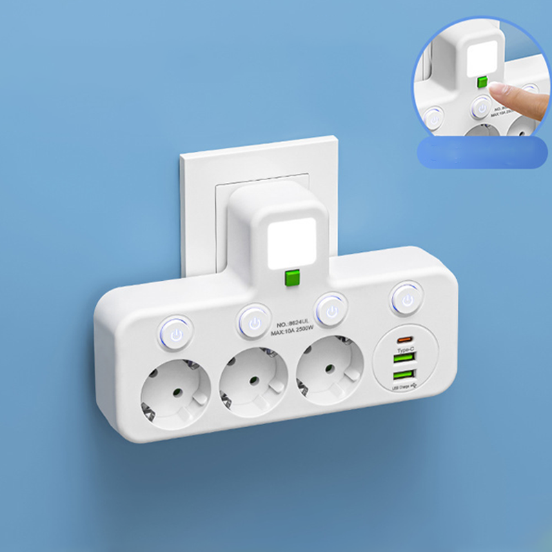 🔌 Nouvelle mise à niveau 2026 — 49 % de réduction ! 💡 Adaptateur secteur UE — Interrupteur indépendant, conception compacte et sécurité maximale 🏠
