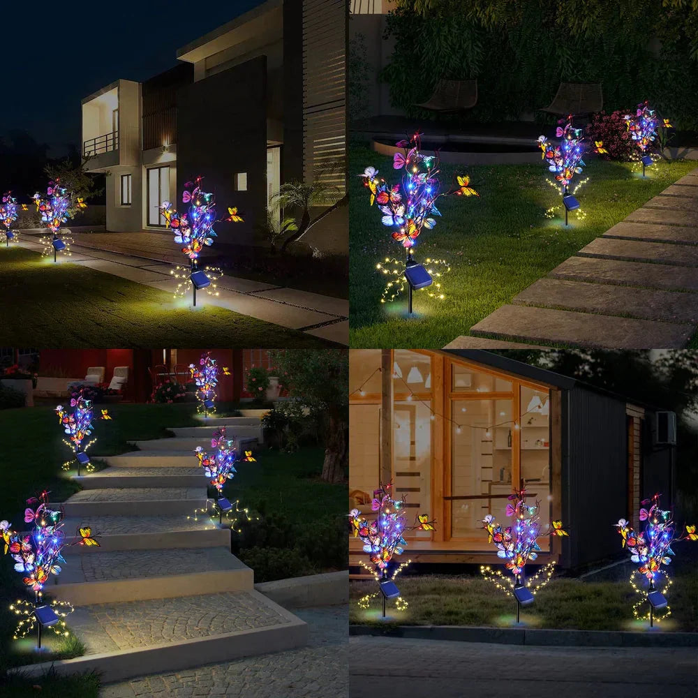 🦋Lampes papillons solaires étanches pour l'extérieur💖