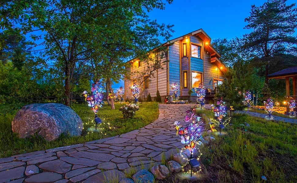 🦋Lampes papillons solaires étanches pour l'extérieur💖