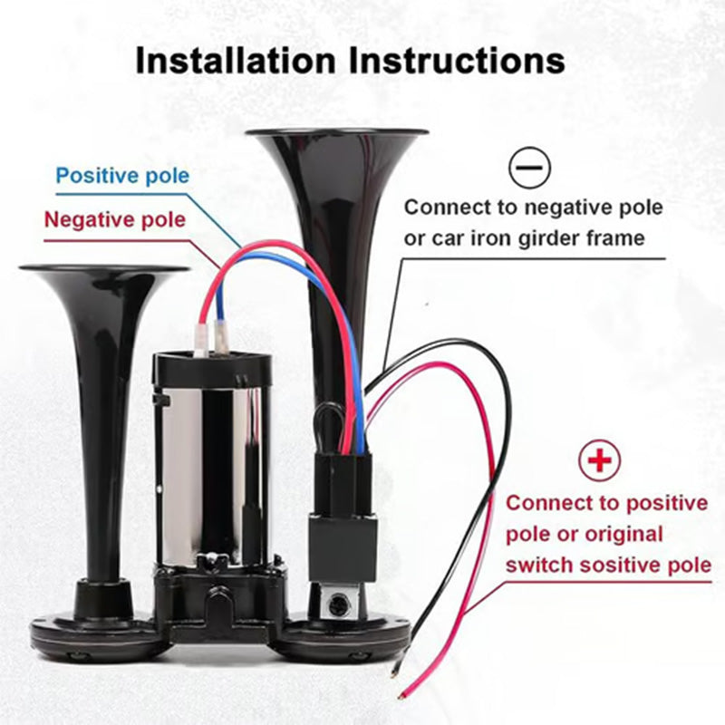 📢📢50 % de réduction !! ⏰Klaxon pneumatique pour train, camion, voiture