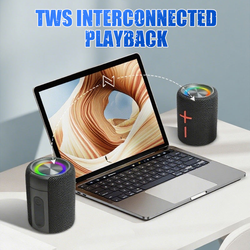 Enceinte Bluetooth magnétique 2 en 1 à double division