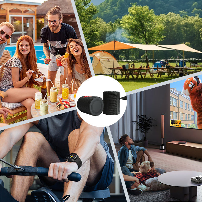 Enceinte Bluetooth magnétique 2 en 1 à double division