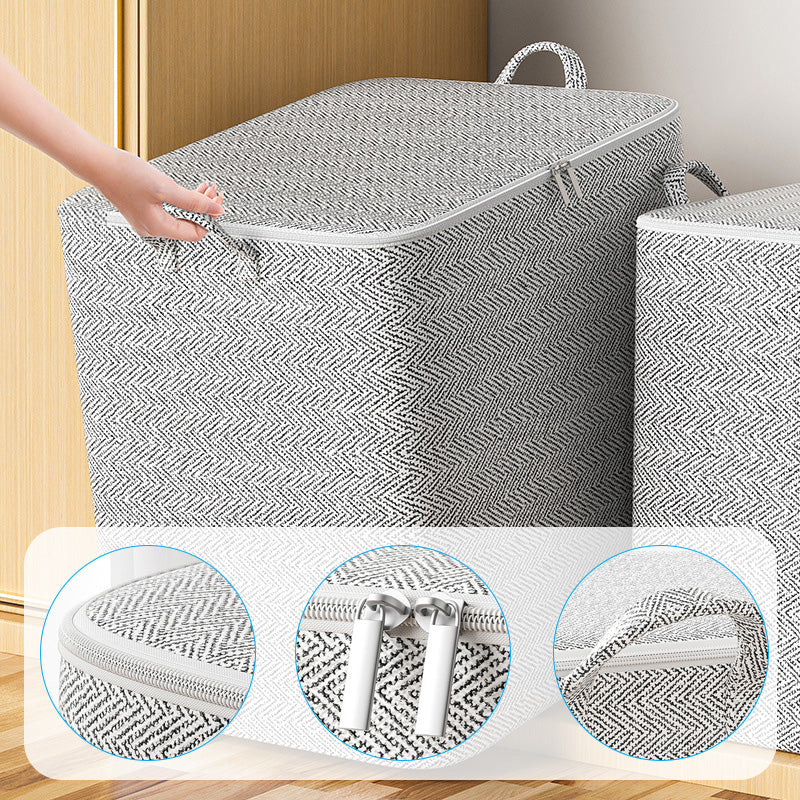 📦 50% DE RÉDUCTION ! 🛏️ Boîte de Rangement Extra-Large – Jusqu‘à 220L, Avec Couvercle & Idéale pour Couvertures/Vêtements ✨