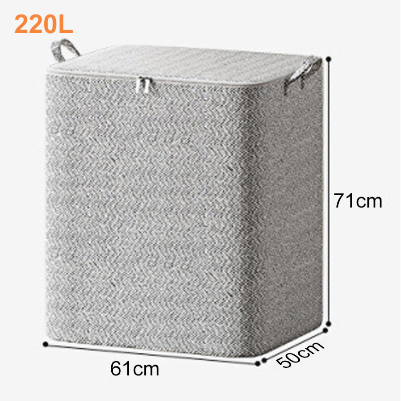 📦 50% DE RÉDUCTION ! 🛏️ Boîte de Rangement Extra-Large – Jusqu‘à 220L, Avec Couvercle & Idéale pour Couvertures/Vêtements ✨