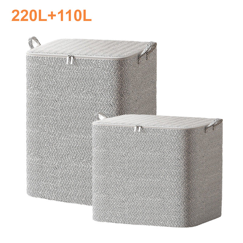 📦 50% DE RÉDUCTION ! 🛏️ Boîte de Rangement Extra-Large – Jusqu‘à 220L, Avec Couvercle & Idéale pour Couvertures/Vêtements ✨