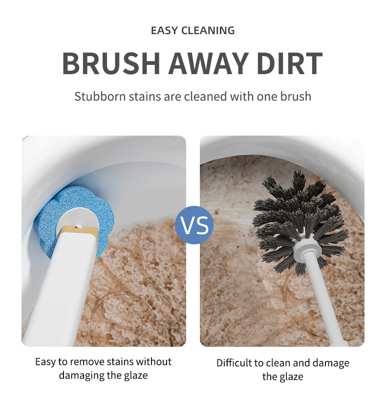 🏆PRIX SPÉCIAL DE LA SEMAINE !!✨Ensemble innovant de brosses de toilettes à fixation murale 🚽